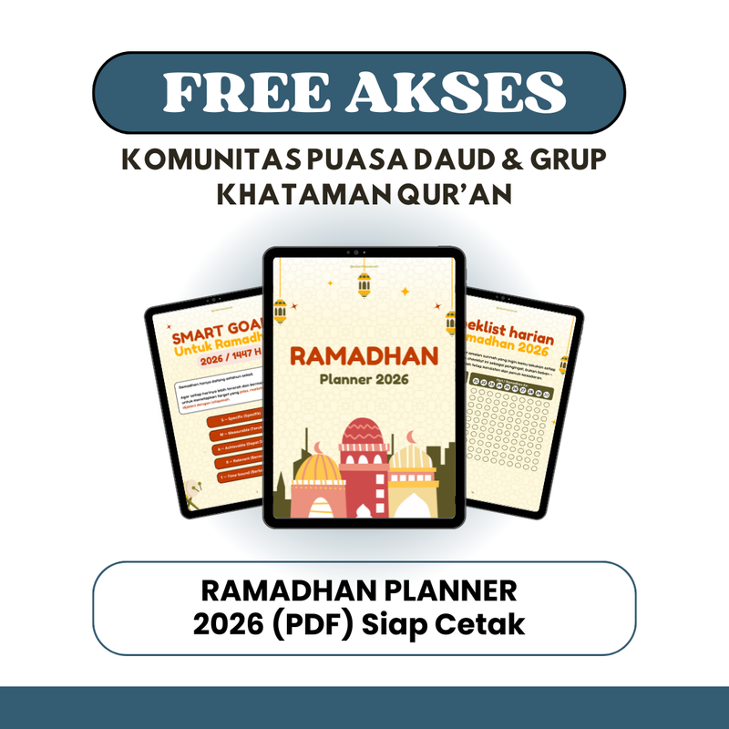 Highlight image for Ramadhan Planner 2026 (PDF) + Bonus Komunitas Puasa Daud & Khataman Qur’an