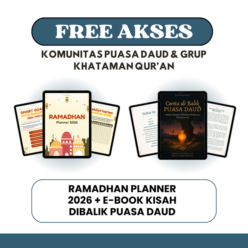 Highlight image for Ramadhan Planner 2026 + Ebook Keajaiban Puasa Daud (+Bonus Akses Komunitas)