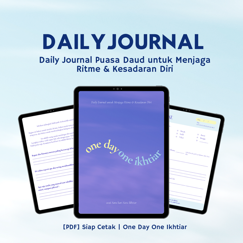 Highlight image for Daily Journal Puasa Daud Premium (PDF) - ONE DAY ONE IKHTIAR