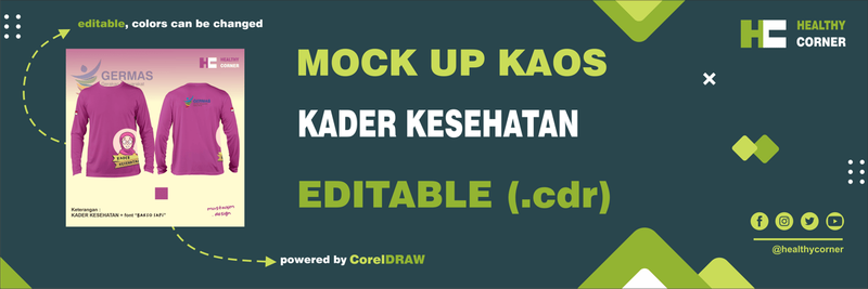 Highlight image for [FREE] MOCK UP KAOS KADER KESEHATAN