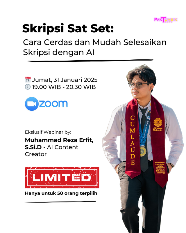 Highlight image 1 for Skripsi Sat Set: Cara Cerdas dan Mudah Selesaikan Skripsi dengan AI