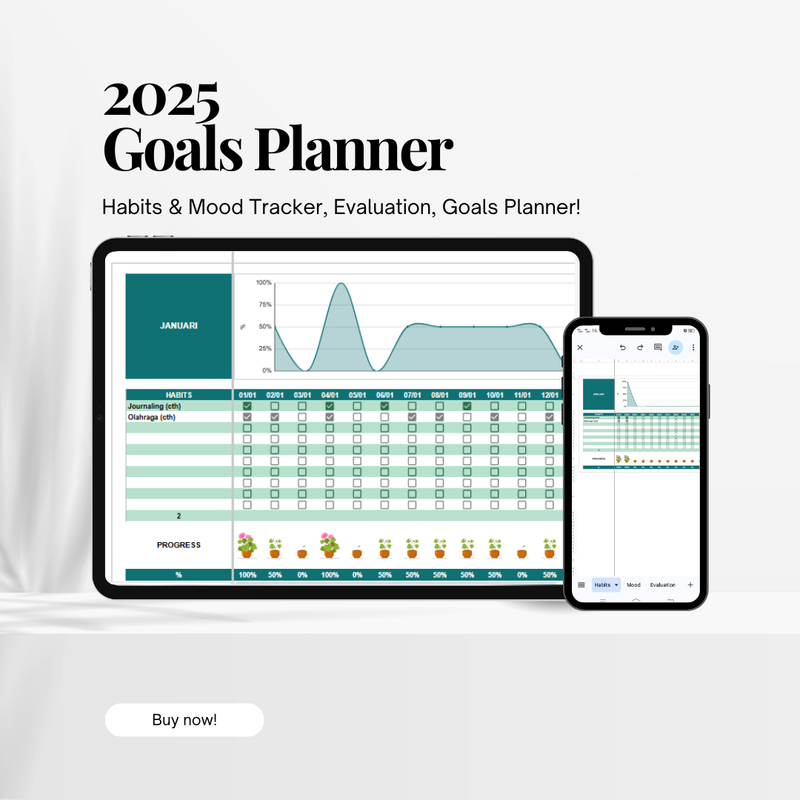 Highlight image for Goals Planner Template 2025!