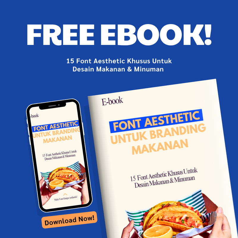 E-book 15 Rekomendasi Font Aesthatic Untuk Desain Makanan 