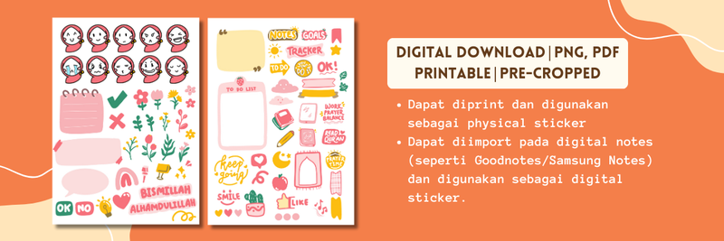 Highlight image for 79+ STIKER UNTUK JOURNAL PLANNER - PRINTABLE