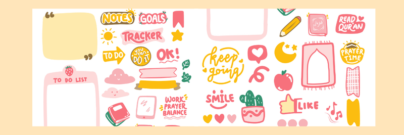 Highlight image for 79+ STIKER UNTUK JOURNAL PLANNER - PRINTABLE