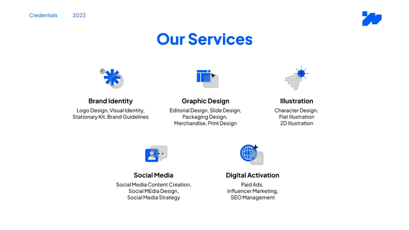 Highlight image for Credential, Portfolio & Rate Card Template for Graphic Design Studio