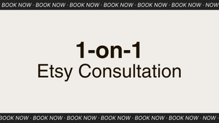 image for 1-on-1 Etsy Consultation button