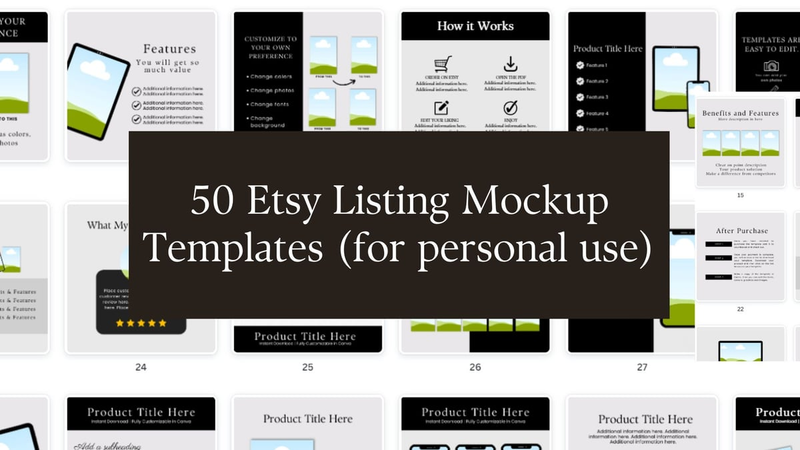 Highlight image 2 for Etsy Listing Mockups