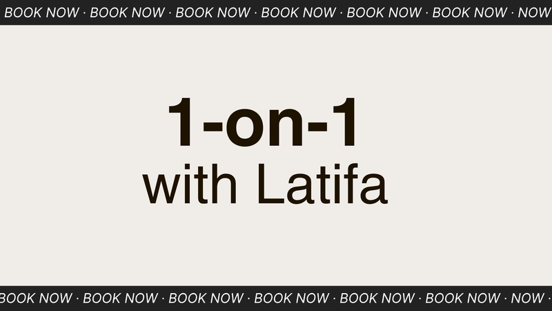 Highlight image 1 for 1-on-1 with Latifa