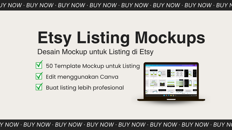Highlight image for 50 Etsy Listing Mockups