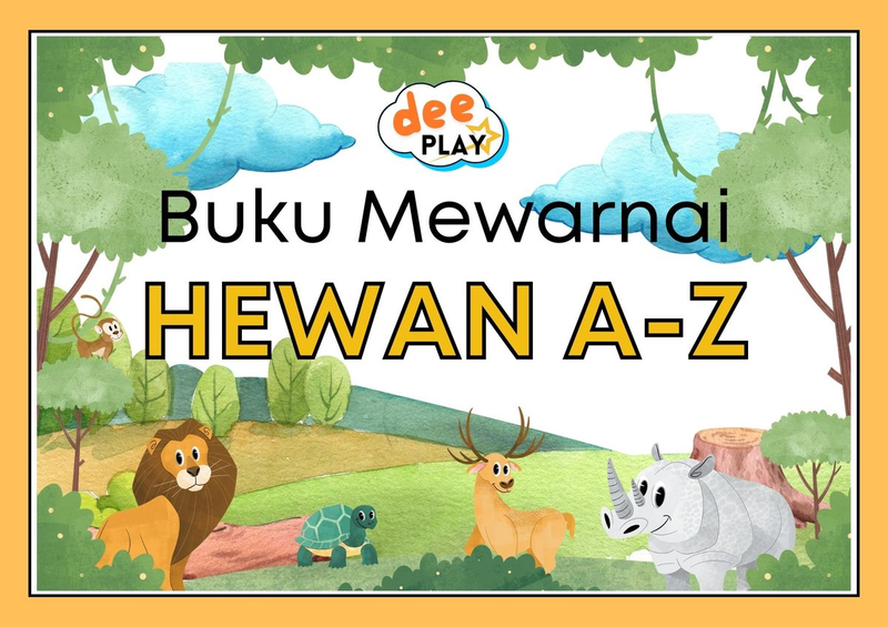 Highlight image for [26 Lembar] Mewarnai Aneka Hewan A-Z