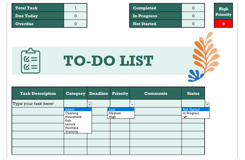 Highlight image 1 for [FREE Template] Simple To-Do CheckList