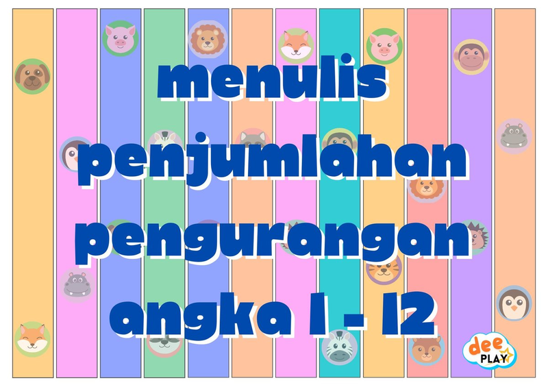 Highlight image for [FREE Printable] Angka - Tulis Tambah Kurang