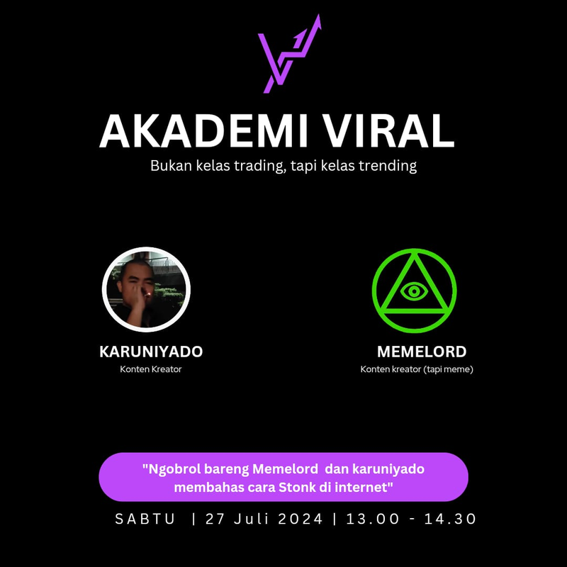 Highlight image 1 for Akademi VIRAL - "lebih murah daripada akademi kripto"