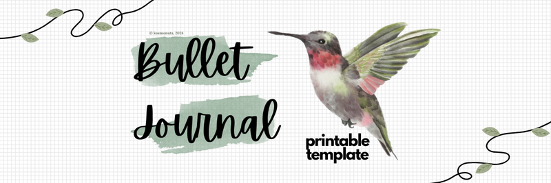 Highlight image for [FREE] Printable A5 Bullet Journal Template