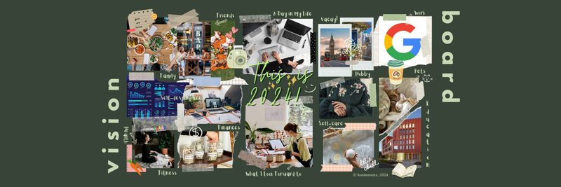 Highlight image for [FREE] Vision Board Canva Template