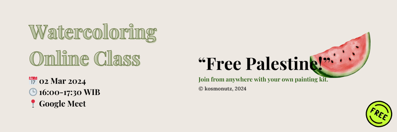 Highlight image for [FREE] Watercoloring Tutorial - Watermelon