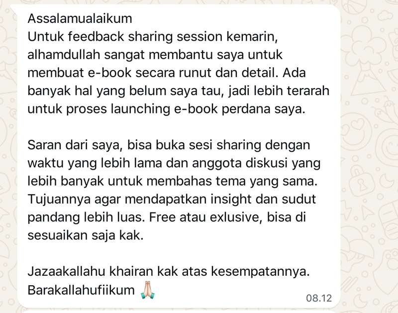 Image 2 for Kata mereka setelah mengikuti sesi 1:1