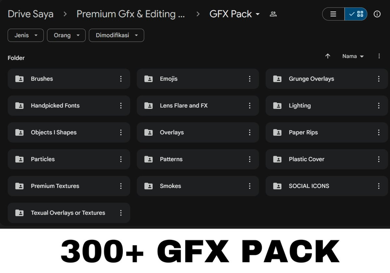 Highlight image for DISKON!! PREMIUM EDITING & GFX PACK (FREE PSD TEMPLATE)