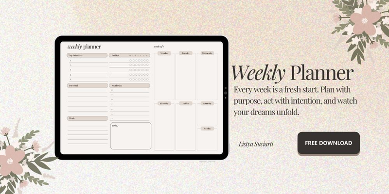 Highlight image 1 for [FREE] Printable Weekly Planner 