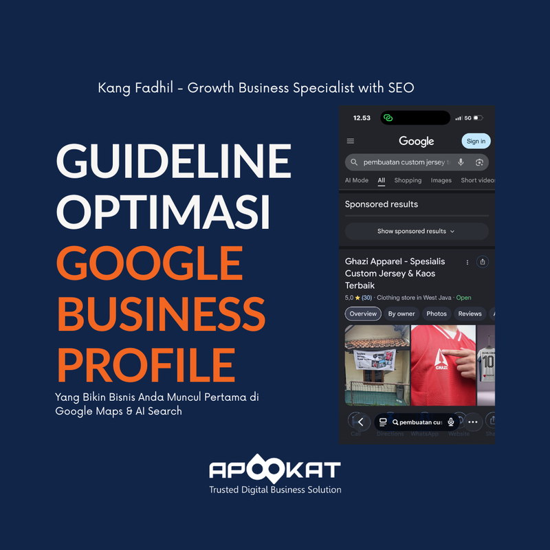 Highlight image for GUIDELINE OPTIMASI GOOGLE BUSINESS PROFILE by KANG FADHIL