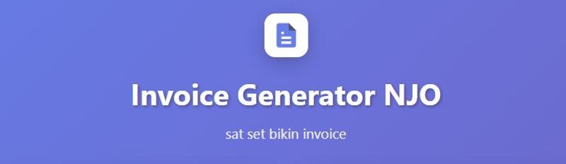 Highlight image for Invoice Generator NJO-Gratis