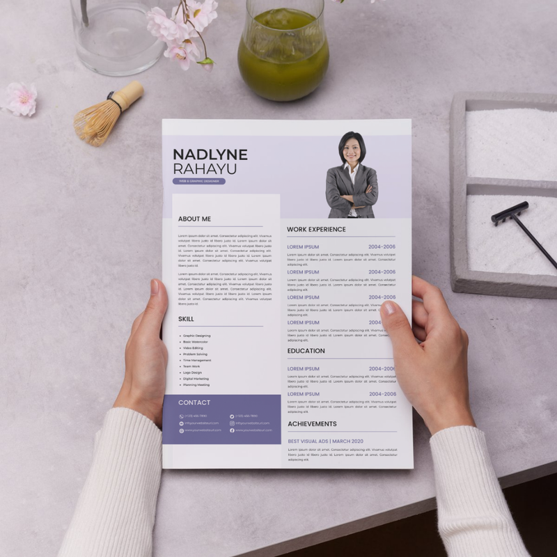 Image for 💼 Template CV Kreatif Printable [SWIPE]