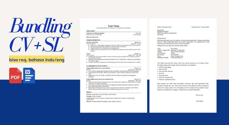 Bundling: CV ATS & Surat Lamaran  cover image