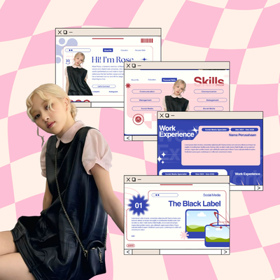 image for Pinkwave Showcase Portfolio [Look like website] button