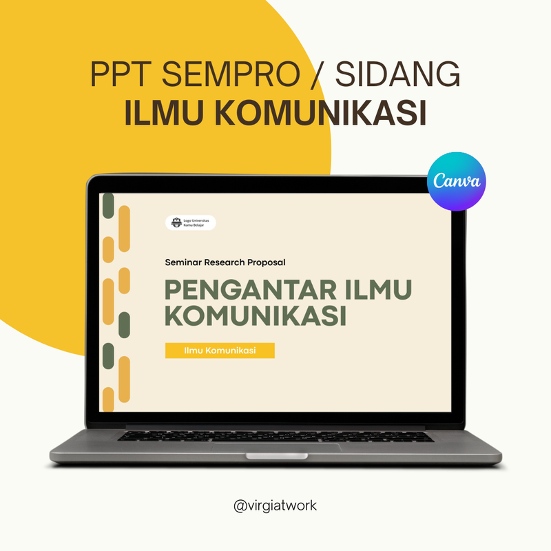 Highlight image for PPT Skripsi Ilmu Komunikasi 15 Halaman [Editable]
