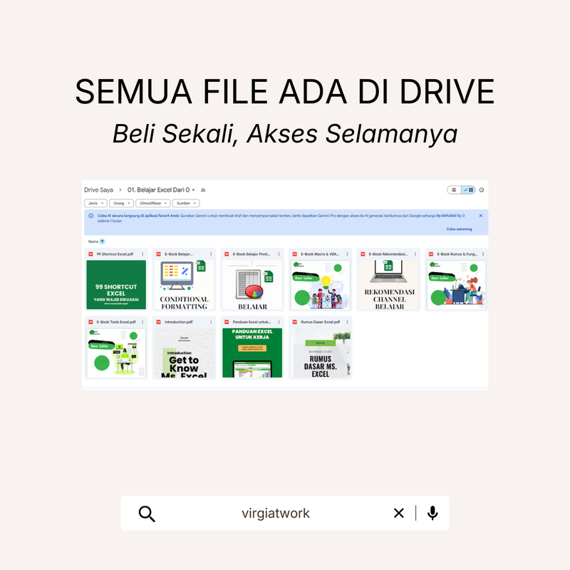 Highlight image for Excel untuk Pemula: Bundle 10 Ebook