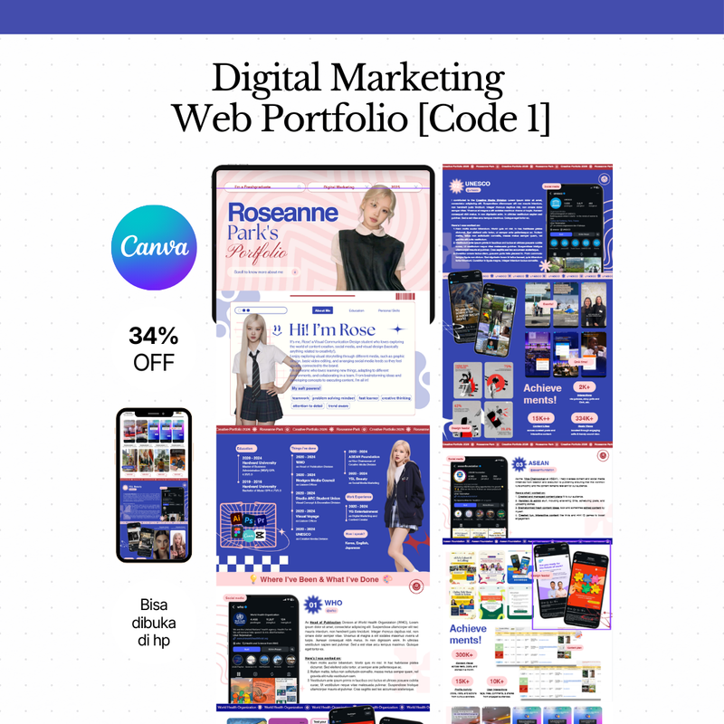 Highlight image for Digital Marketing Web Portfolio [Code 1]