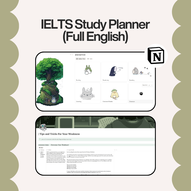 Highlight image for IELTS Study Planner (Full English)
