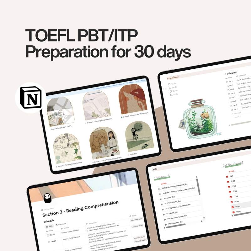 Highlight image for TOEFL PBT/ITP Preparation for 30 days