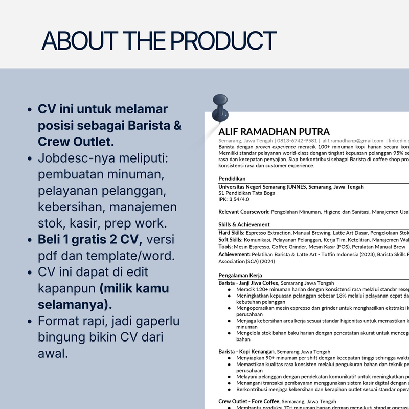 Highlight image for CV apply Barista & Crew Outlet 