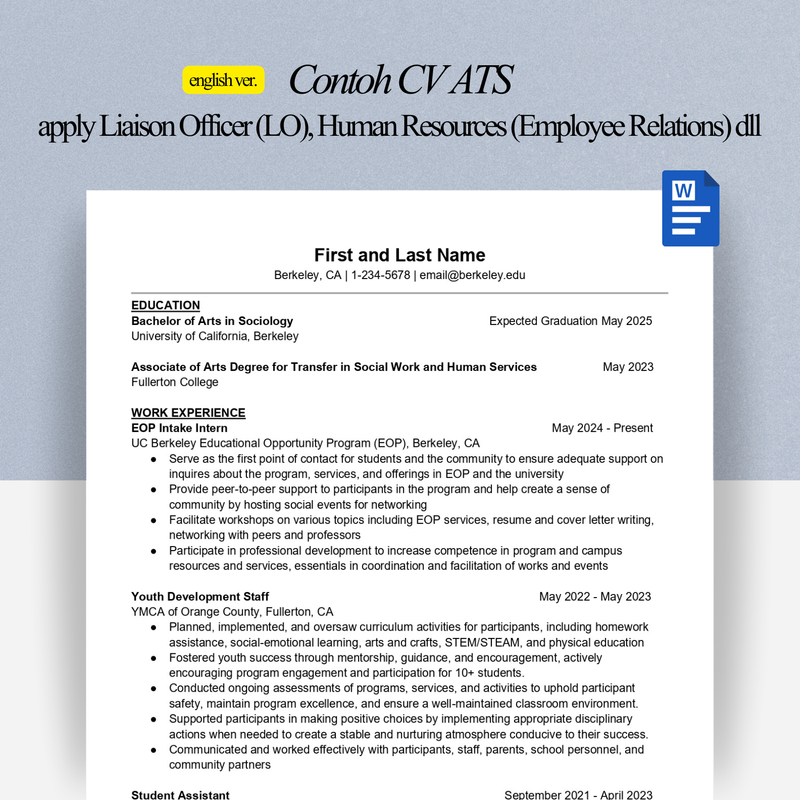 Highlight image for Transfer Student CV 