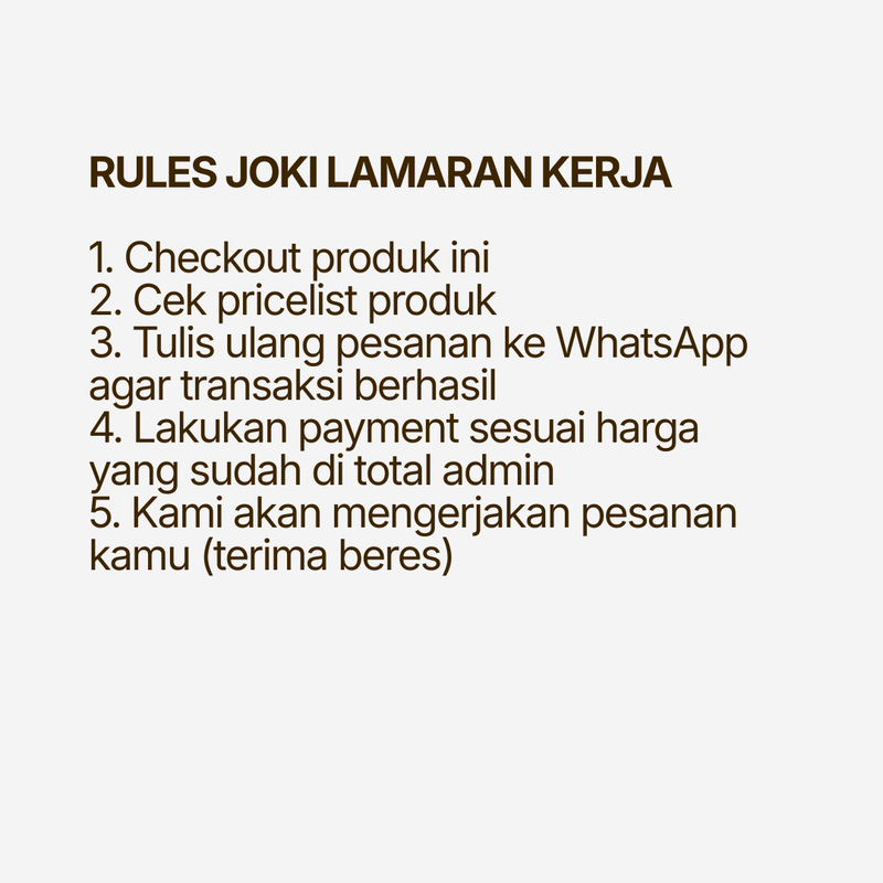 Highlight image for Jasa pembuatan cv, surat lamaran & portofolio