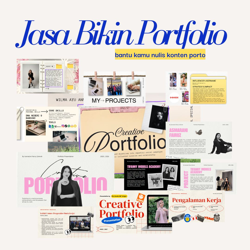 Highlight image for Jasa Buat Portofolio Kerja A (10 slide) 