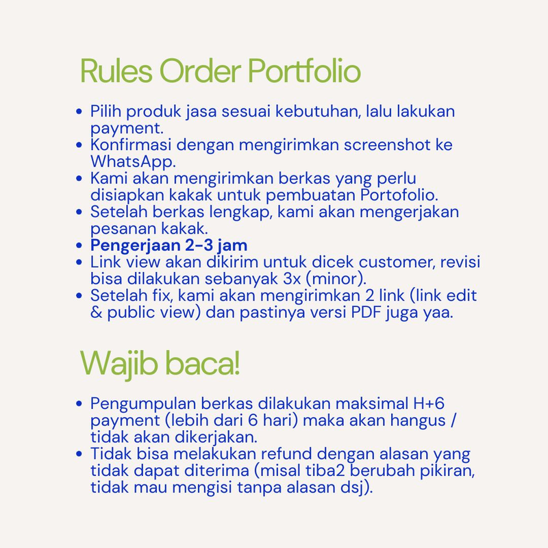 Highlight image for Jasa Buat Portofolio Kerja A (10 slide) 