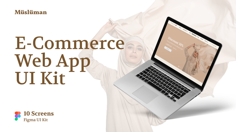 Highlight image for FREEBIE UI KIT - Müslüman Web E-Commerce