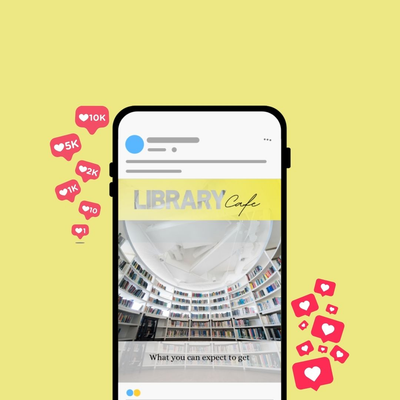 image for Template Feed Instagram Yellow button