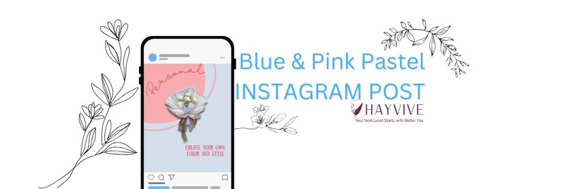 Highlight image for Template Feed Instagram Blue-Pink Pastel