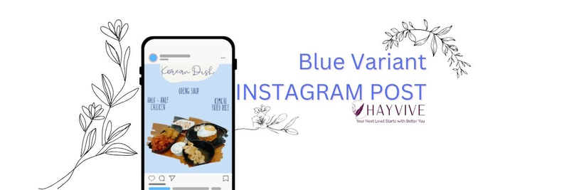 Highlight image 1 for Template Feed Instagram Blue Variant