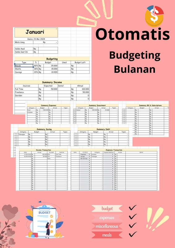 Highlight image for Otomatis Budgeting Bulanan