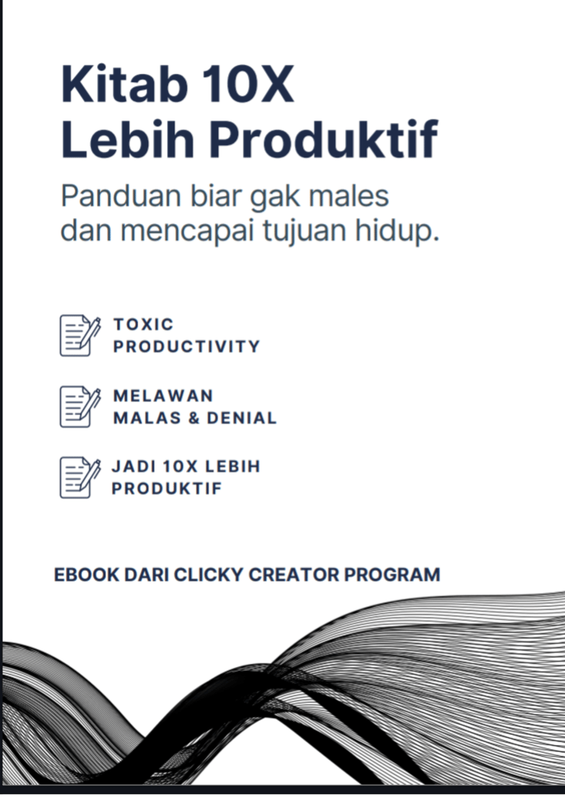 Highlight image for Kitab 10X Lebih Produktif Panduan Biar Gak Males dan mencapai Tujuan Hidup