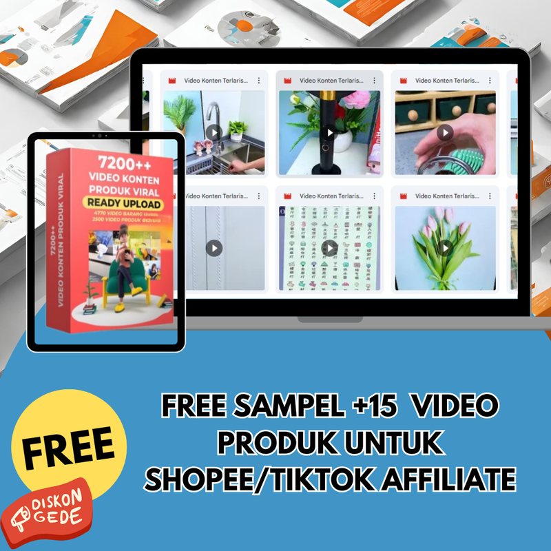 Mau Paket Tester 20 Video Bank Konten Shopee GRATIS?