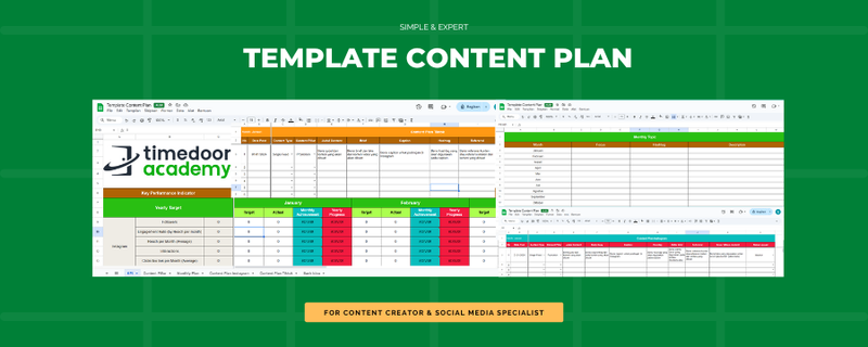 Highlight image for SIMPLE TEMPLATE CONTENT PLAN + FREE