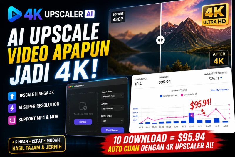 Highlight image for 4K Video Upscaler - 100% Local, No API, No Tokens
