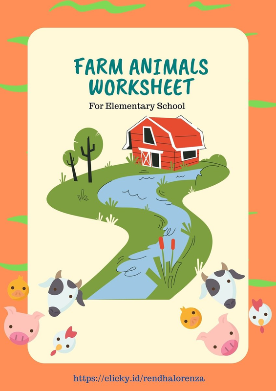Highlight image for FARM ANIMALS WORKSHEET