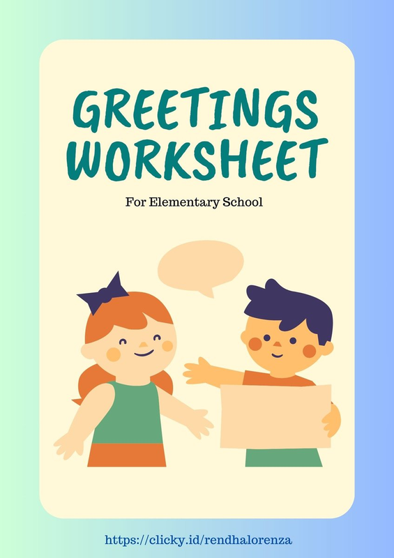Highlight image 1 for GREETINGS WORKSHEET